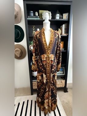 FARM Rio Black Floral Maxi Dress